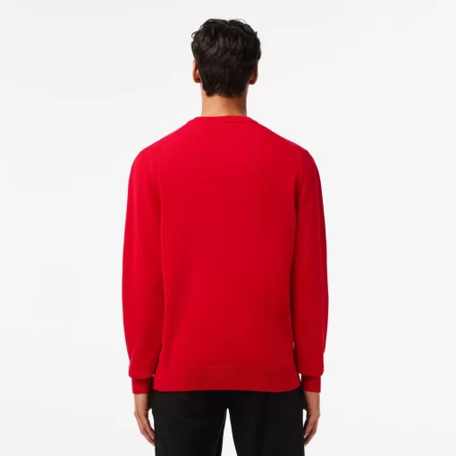 Pull A Col V En Coton Biologique Uni | Lacoste Sale