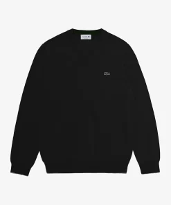 Pull A Col V En Coton Biologique Uni | Lacoste Best Sale