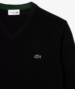 Pull A Col V En Coton Biologique Uni | Lacoste Best Sale