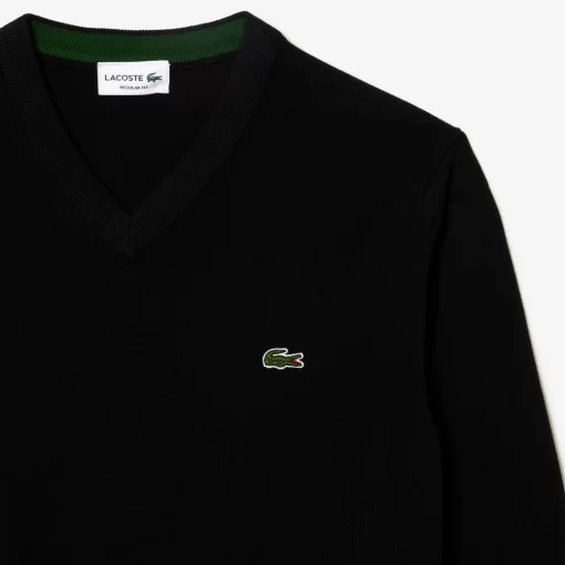 Pull A Col V En Coton Biologique Uni | Lacoste Best Sale