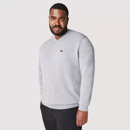 Pull A Col V En Coton Biologique Uni | Lacoste Cheap