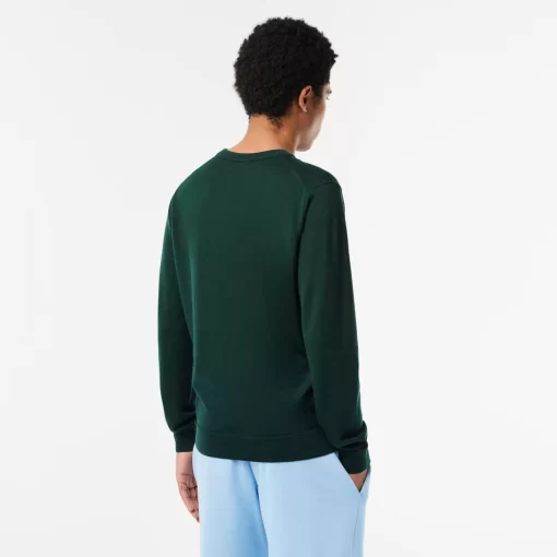 Pull A Col V En Laine Merinos Unie | Lacoste Fashion