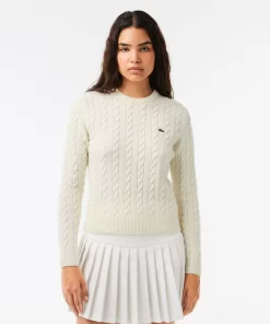 Pull A Torsades Moulinees En Laine Et Coton | Lacoste Best Sale