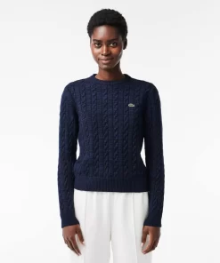 Pull A Torsades Moulinees En Laine Et Coton | Lacoste Cheap