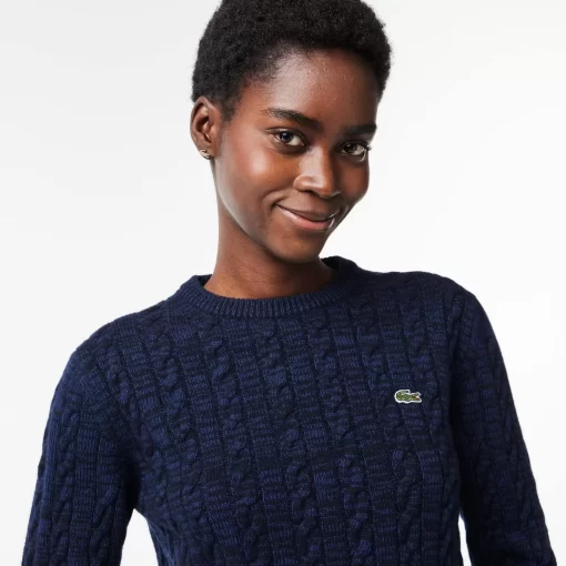 Pull A Torsades Moulinees En Laine Et Coton | Lacoste Cheap