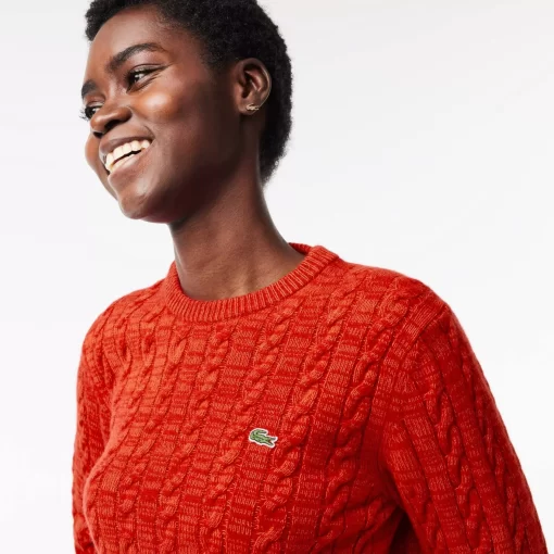 Pull A Torsades Moulinees En Laine Et Coton | Lacoste Cheap