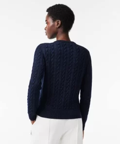 Pull A Torsades Moulinees En Laine Et Coton | Lacoste Cheap