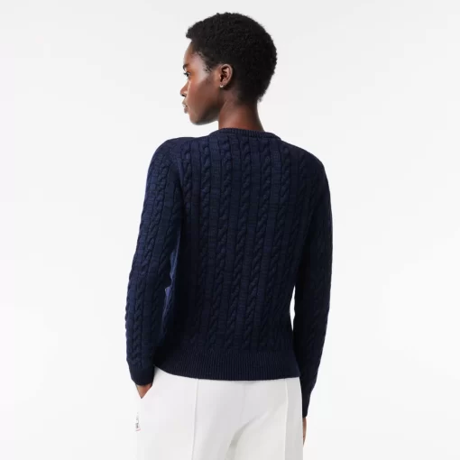 Pull A Torsades Moulinees En Laine Et Coton | Lacoste Cheap