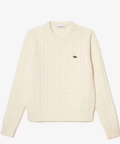 Pull A Torsades Moulinees En Laine Et Coton | Lacoste Best Sale