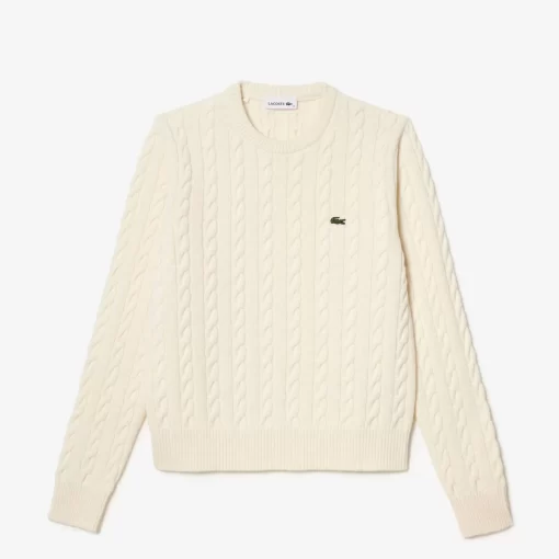 Pull A Torsades Moulinees En Laine Et Coton | Lacoste Best Sale