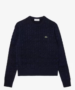 Pull A Torsades Moulinees En Laine Et Coton | Lacoste Cheap