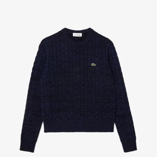 Pull A Torsades Moulinees En Laine Et Coton | Lacoste Cheap