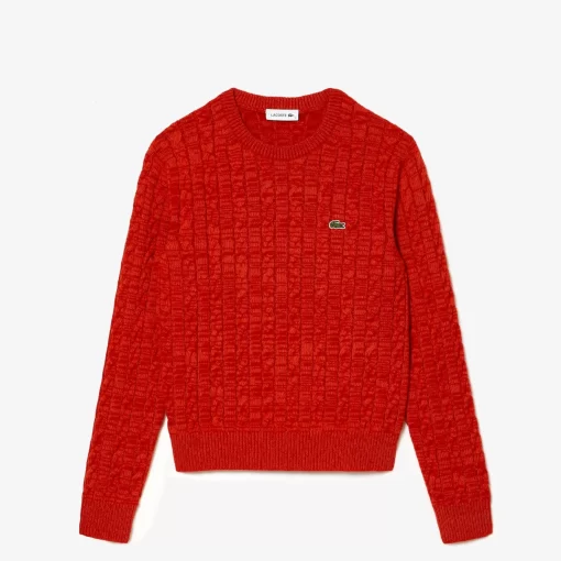 Pull A Torsades Moulinees En Laine Et Coton | Lacoste Cheap