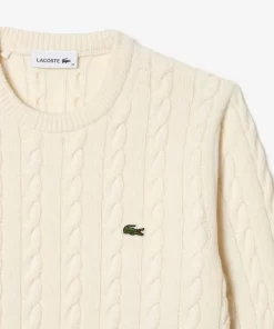 Pull A Torsades Moulinees En Laine Et Coton | Lacoste Best Sale