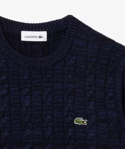 Pull A Torsades Moulinees En Laine Et Coton | Lacoste Cheap