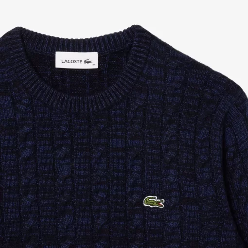 Pull A Torsades Moulinees En Laine Et Coton | Lacoste Cheap