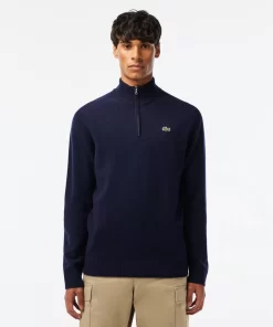 Pull Camionneur En Laine Unie | Lacoste Best