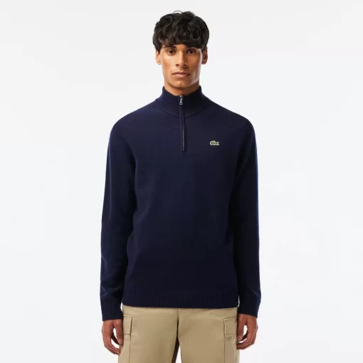 Pull Camionneur En Laine Unie | Lacoste Best