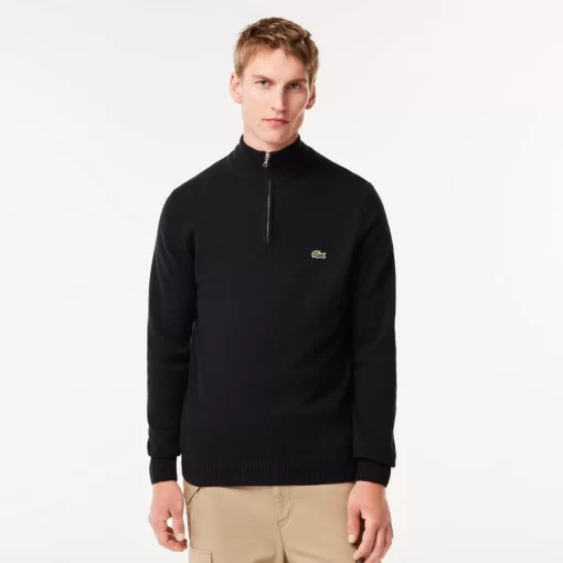 Pull Camionneur En Laine Unie | Lacoste Flash Sale