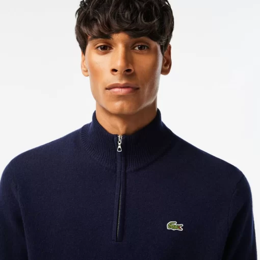 Pull Camionneur En Laine Unie | Lacoste Best