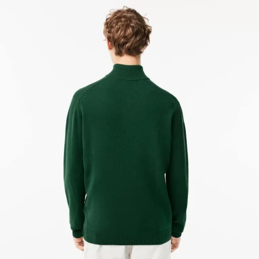 Pull Camionneur En Laine Unie | Lacoste Fashion