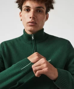 Pull Camionneur En Laine Unie | Lacoste Fashion