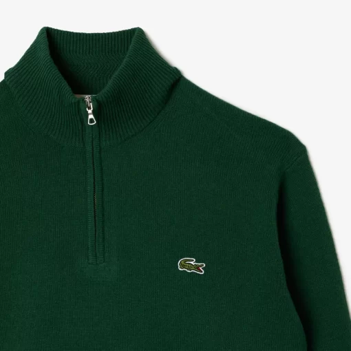 Pull Camionneur En Laine Unie | Lacoste Fashion