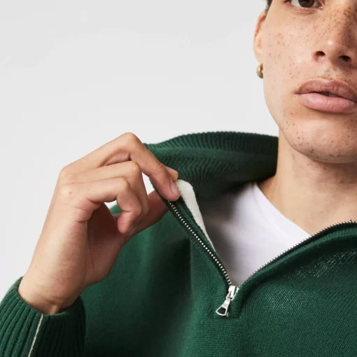 Pull Camionneur En Laine Unie | Lacoste Fashion