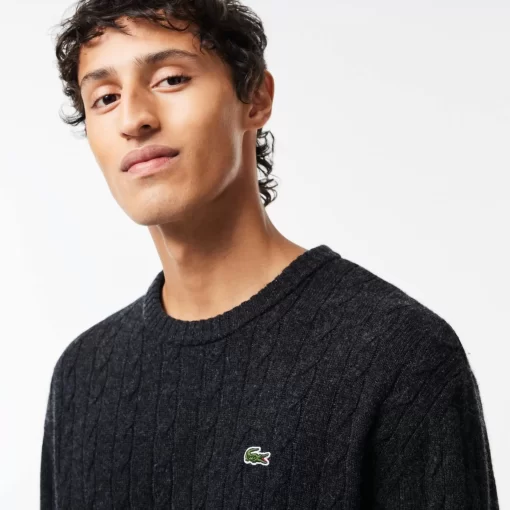 Pull Classic Fit Maille Torsadee En Laine | Lacoste Flash Sale