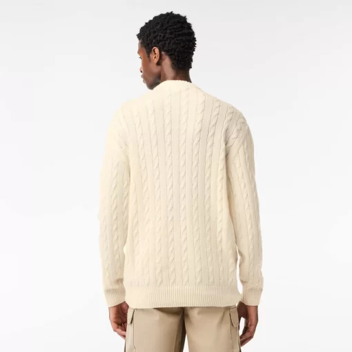 Pull Classic Fit Maille Torsadee En Laine | Lacoste Clearance