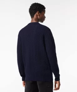 Pull Classic Fit Maille Torsadee En Laine | Lacoste Cheap