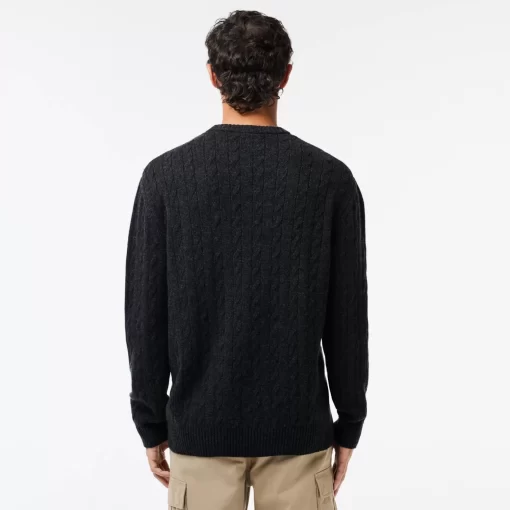 Pull Classic Fit Maille Torsadee En Laine | Lacoste Flash Sale