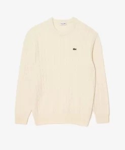 Pull Classic Fit Maille Torsadee En Laine | Lacoste Clearance