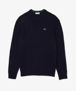 Pull Classic Fit Maille Torsadee En Laine | Lacoste Cheap