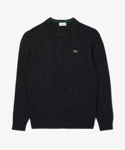 Pull Classic Fit Maille Torsadee En Laine | Lacoste Flash Sale