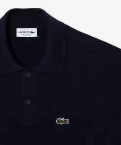 Pull Col Polo En Coton Biologique | Lacoste Fashion