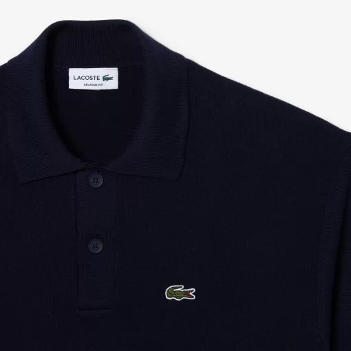 Pull Col Polo En Coton Biologique | Lacoste Fashion