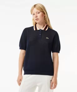 Pull Col Polo Manches Courtes En Coton | Lacoste Clearance