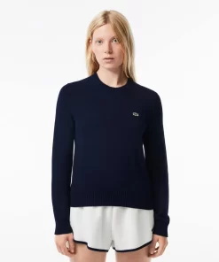 Pull Col Rond En Double-Face De Coton | Lacoste Best Sale