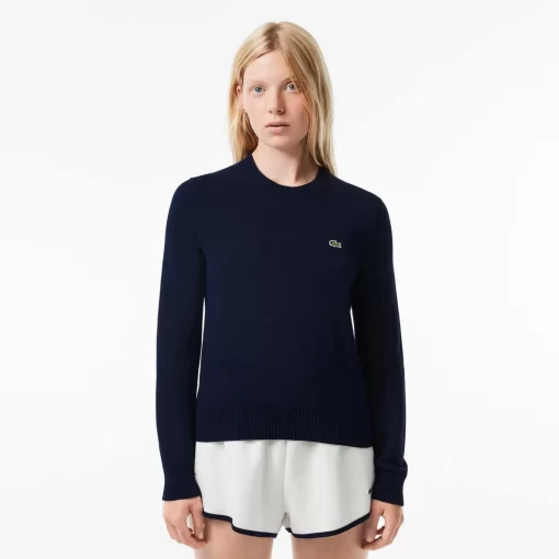 Pull Col Rond En Double-Face De Coton | Lacoste Best Sale