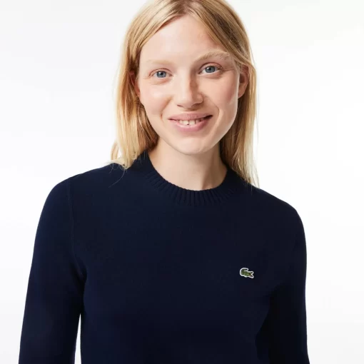 Pull Col Rond En Double-Face De Coton | Lacoste Best Sale