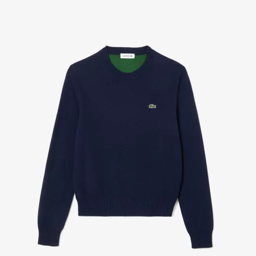 Pull Col Rond En Double-Face De Coton | Lacoste Best Sale