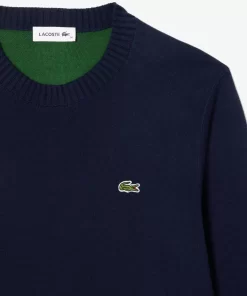 Pull Col Rond En Double-Face De Coton | Lacoste Best Sale