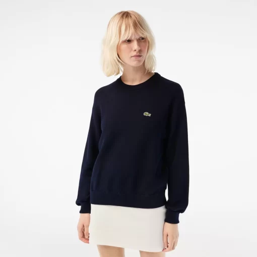 Pull Col Rond Femme En Coton Biologique | Lacoste Cheap