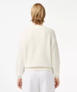 Pull Col Rond Femme En Coton Biologique | Lacoste New