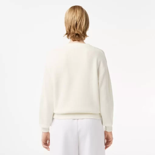 Pull Col Rond Femme En Coton Biologique | Lacoste New