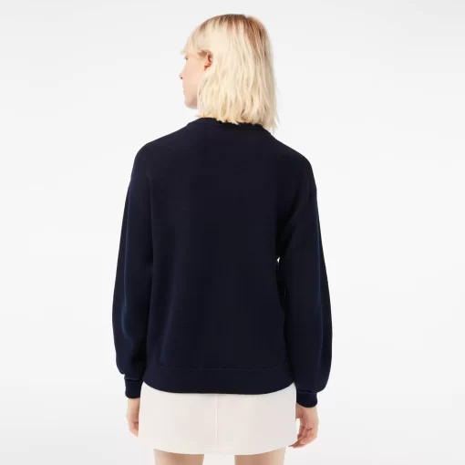 Pull Col Rond Femme En Coton Biologique | Lacoste Cheap