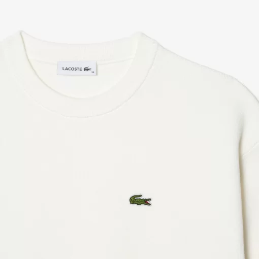 Pull Col Rond Femme En Coton Biologique | Lacoste New