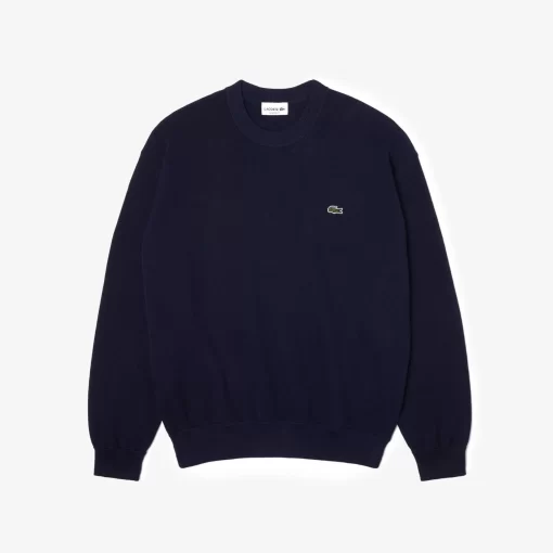 Pull Col Rond Homme En Coton Biologique | Lacoste Online