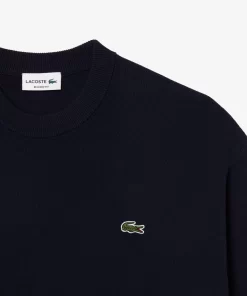 Pull Col Rond Homme En Coton Biologique | Lacoste Online